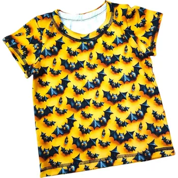 Dětská móda Dětské tričko netopýři oranžová Velikost: 86/92 Dětské tričko