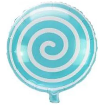 Balon foliowy lizak turkusowy