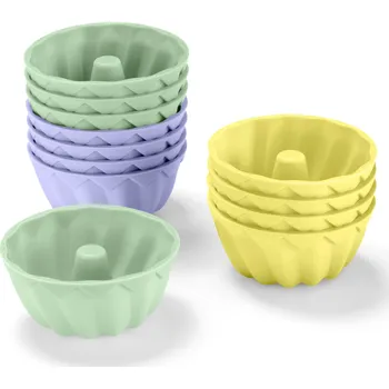 Nádoba na pečení 695255 - Tchibo - Formičky na mini bábovky - barva: zelená