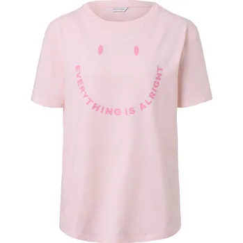 Dámské tričko 645304 - Tchibo - Triko s textovým potiskem - pro ženy - vel. S 36/38 - barva: růžová/s potiskem