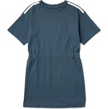 Dětská móda 702931 - Tchibo - Dětské šaty z pevného žerzeje - pro dívky - vel. 170/176 - barva: modrá