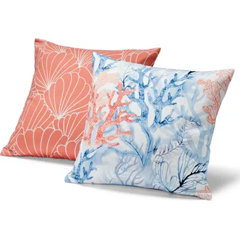 Povlak na polštářek 695535 - Tchibo - Povlaky na dekorační polštář - barva: modrá