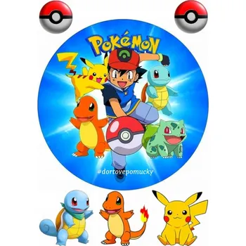 Přisada na vaření a pečení Pokémon č.12 - jedlý papír - Úprava na přání +20 Kč / Jedlý papír / Bez decor gelu