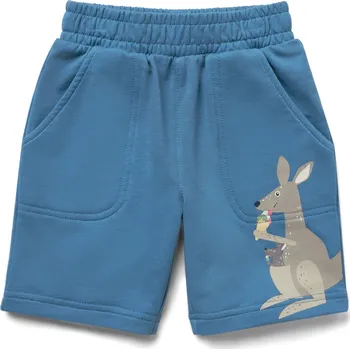 698132 - Tchibo - Dětské teplákové šortky - vel. 86/92 - barva: modrá/s potiskem