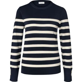 Dámský svetr 697836 - Tchibo - Proužkovaný svetr z jemného úpletu - pro ženy - vel. L 44/46 - barva: modrá/s proužky