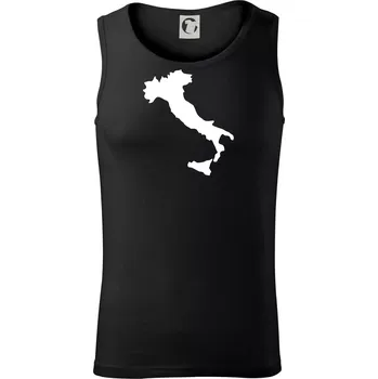 Itálie obrys - Tílko pánské Core - M ( Černá )