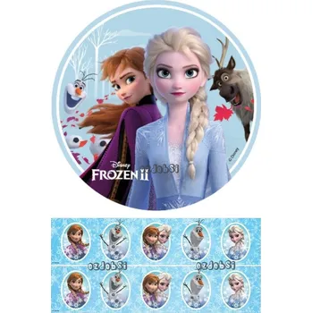 Přisada na vaření a pečení Ledové království 5 - jedlý papír - Úprava na přání +20 Kč / Jedlý papír / Bez decor gelu