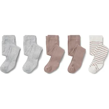 708437 - Tchibo - Dětské punčocháče - pro ženy - vel. 98/104 - barva: bílá/s proužky