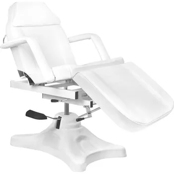 Pedikérské křeslo Kosmetické lehátko s kolébkou A234D - hydraulické - bílé