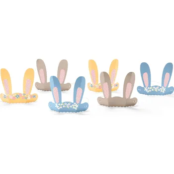 Dárková krabička 678129 - Tchibo - Papírová zaječí ouška - barva: modrá