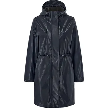 Dámský kabát 684978 - Tchibo - Kabát do deště s lesklým efektem - pro ženy - vel. 44 - barva: modrá