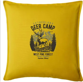 Polštář Deer Camp - Polštář 50x50 - 50x50 - Pouze potah ( Žlutá )