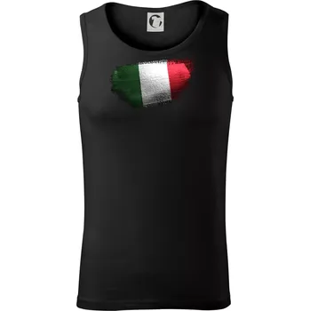 Pánské termoprádlo Italská vlajka okousaná - Tílko pánské Core - S ( Černá )