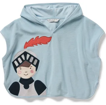 694599 - Tchibo - Froté pončo - pro ženy - vel. 98/104 - barva: modrá