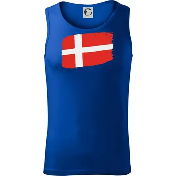 Dánsko vlajka - Tílko pánské Core - XL ( Královská modrá )