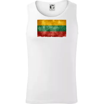 Litva vlajka stará - Tílko pánské Core - L ( Bílá )