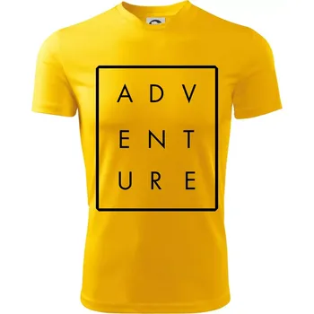 Adventure obdelník - Dětské triko sportovní (dresovina) - 134 cm/8 let ( Žlutá )