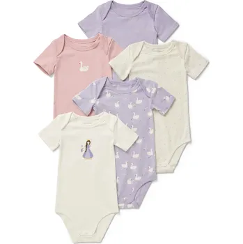 696276 - Tchibo - Rostoucí body pro miminka - pro ženy - vel. 98/104 - barva: bílá/s potiskem