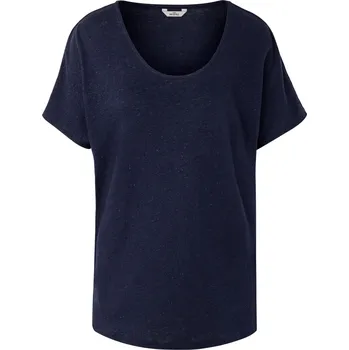 703740 - Tchibo - Triko ze směsi lnu - pro ženy - vel. XL 48/50 - barva: modrá