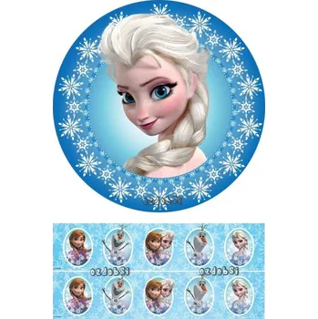 Přisada na vaření a pečení Ledové království 11 - jedlý papír - Bez úprav / Fondánový list +40 Kč / Bez decor gelu