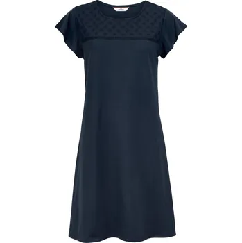 Dámské šaty 634565 - Tchibo - Žerzejové šaty s ažurovou výšivkou - pro ženy - vel. S 36/38 - barva: modrá