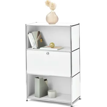 Komoda 674958 - Tchibo - Komoda »Cn3« s výklopnými dvířky - barva: bílá