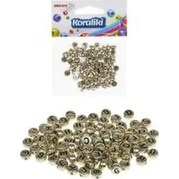 Set školních potřeb Koraliki Alfabet złote