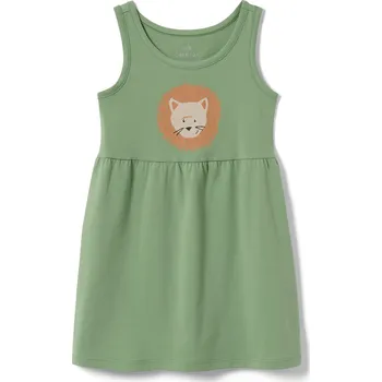 Dívčí šaty 661612 - Tchibo - Dívčí žerzejové šaty - vel. 122/128 - barva: zelená/s potiskem