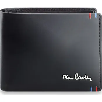 Peněženka Pierre Cardin YS606 8806 Černá kožená pánská peněženka s ochranou RFID Horizontální