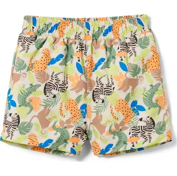 Pánské plavky 661427 - Tchibo - Koupací šortky - vel. 122/128 - barva: zelená/s potiskem