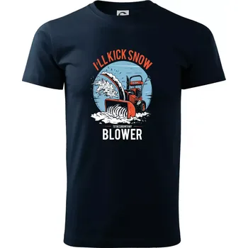 Pánské tričko Kick snow blower - Triko extra velké (5-8XL) - 6XL ( Námořní modrá (velmi tmavá - téměř černá) )