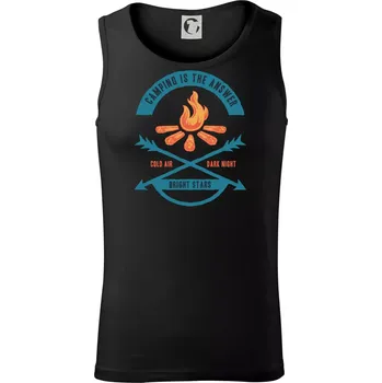 Camping oheň - Tílko pánské Core - XL ( Černá )