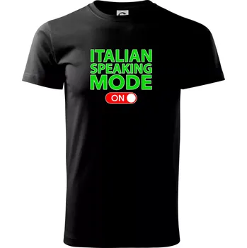 Italian speaking mode - ON - Triko extra velké (5-8XL) - 8XL ( Černá )
