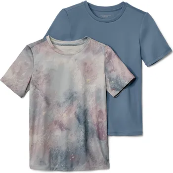 693030 - Tchibo - Dětská sportovní trička - pro dívky - vel. 146/152 - barva: modrá/s potiskem