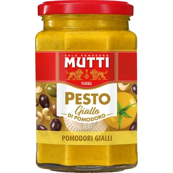 Omáčka Mutti Rajčatové pesto Žluté Sklo 180 g