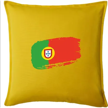 Polštář Portugalsko vlajka - Polštář 50x50 - 50x50 - Pouze potah ( Žlutá )