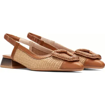 Dámské lodičky HISPANITAS dámské baleríny s volnou patou světle hnědé kombinované kožené | RHV254046 CUOIO Velikost: 40