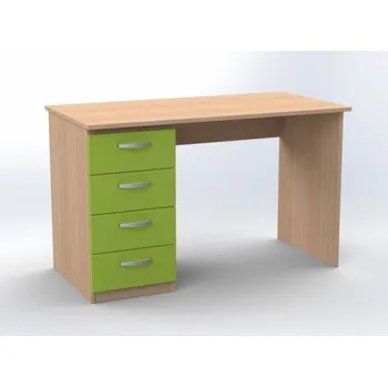 Psací stůl TVAR v.d. Klatovy Kancelářský stůl se čtyřmi zásuvkami vlevo