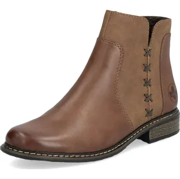 Dámské kozačky Dámská kotníková obuv RIEKER Z4951-24 hnědá W5 41