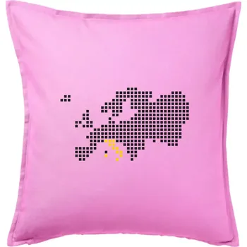 Polštář Mapa evropy - Itálie - Polštář 50x50 - 50x50 - Pouze potah ( Růžová )
