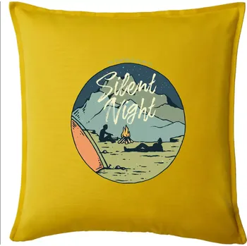 Polštář Camp oval Silent Night - Polštář 50x50 - 50x50 - Pouze potah ( Žlutá )