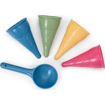 Hračka na písek 697432 - Tchibo - Formičky na písek ve tvaru zmrzliny - barva: modrá