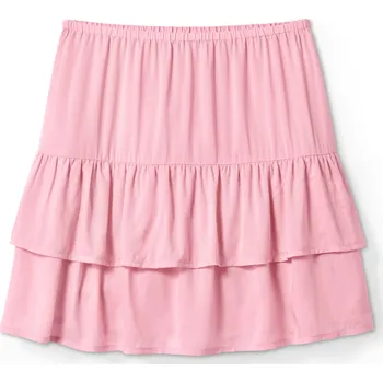 Dámská sukně 637556 - Tchibo - Volánová tkaná sukně - pro dívky - vel. 158/164 - barva: růžová