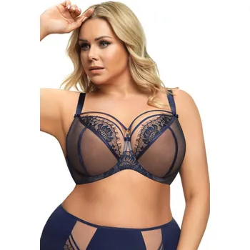 Podprsenka Dámská podprsenka 496 Paradise blue - GORSENIA tmavě modrá 65/G