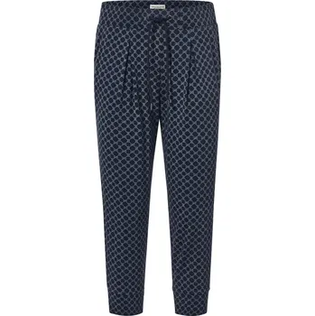 681498 - Tchibo - 3/4 žerzejové kalhoty s potiskem - pro ženy - vel. L 44/46 - barva: modrá/s potiskem