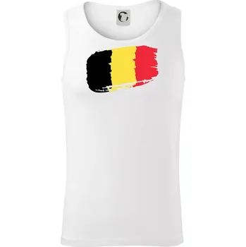 Belgie vlajka - Tílko pánské Core - XL ( Bílá )