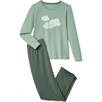 Dámské noční prádlo 686413 - Tchibo - Pyžamo - pro ženy - vel. L 44/46 - barva: zelená