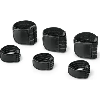 Upínací popruh 707438 - Tchibo - Elastické upevňovací popruhy - barva: černá