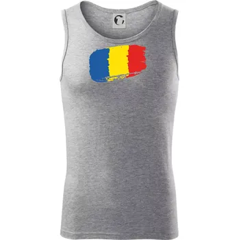 Rumunsko vlajka - Tílko pánské Core - M ( Tmavě šedý melír )