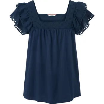 634557 - Tchibo - Triko s výšivkou - pro ženy - vel. S 36/38 - barva: modrá